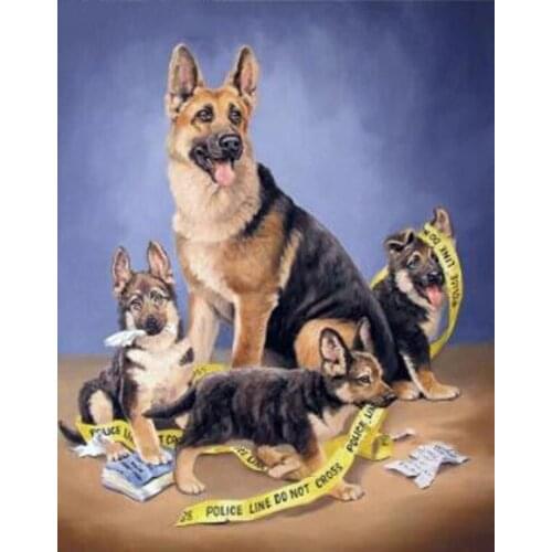 Love.Thanks Animal Diamont Painting Dog 5D Diamond Painting Full Drill Embroidery Kit Diamond Painting Full Drill Round