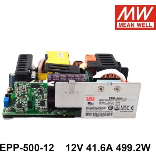 MEAN WELL EPP-500-12 12V 41.6A 499.2W High Efficiency Industrial Open Frame Switching Power Supply PCB Bare board Power Unit