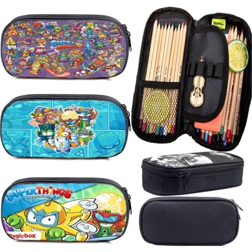 Super Zings Series 8 Multifunction Pencil Case Children Cartoon Pen Bag Students SuperThings Pencil Bag School Supplies Pen Case