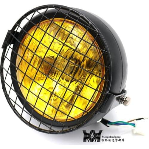 Motorcycle Retro Lampshade Front Headlight Mesh Grill Cover For Honda CB400SS EN GN 125 250 CG125