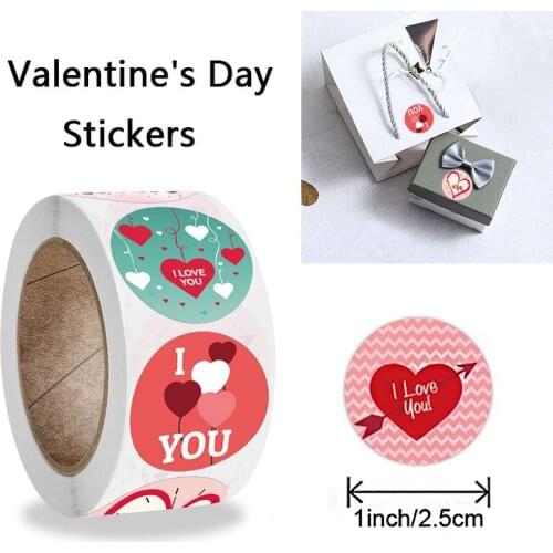 I Love You Stickers seal labels 500pcs Labels stickers scrapbooking for Package and wedding decoration stationery sticker