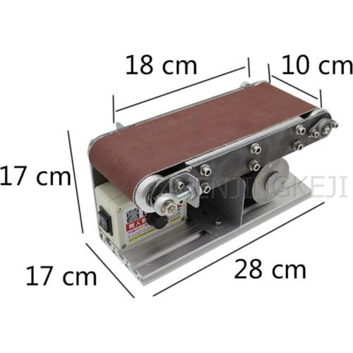 Desktop Multifunction Abrasive Belt Machine Sander Belt Grinder Small Electric Polisher Metal Woodworking Sanding Machine Tools