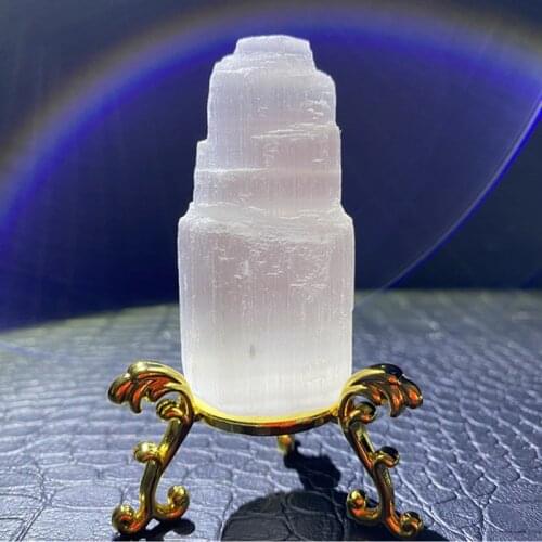 Natural Quartz Crystal Selenite Tower Reiki Healing Home Decor Mineral Specimen Collection Drop Shipping