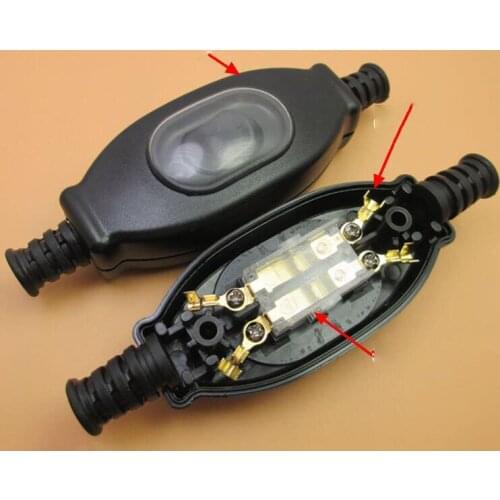 Dustproof Waterproof Switch IP65 Button Switch Rainproof High Power High Current Dual Control Switch X2