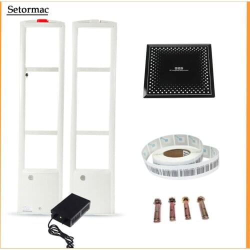 EAS System RF8.2Mhz Security Antenna +1000 Sensor Labels/Tag+1Label Deactivator Retail Store Anti Shoplifting System