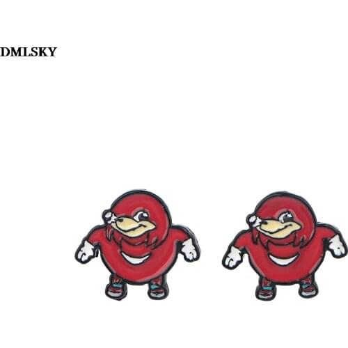 M4739 DMLSKY Cartoon Stud Earring Enamel Earrings Pendant for Kids Girls Cute Accessories Jewelry