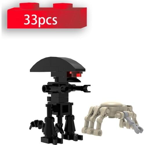 Xenomorph and Facehugger Animal Killer Building Blocks DIY Monsters Figures Model Toys for Children Collections Gifts