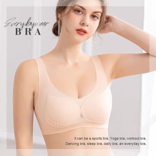 Ultra-thin Ice Silk BraThin Silk Seamless Bra Wireless Underwear with Removable Pad for Women Breathable M2