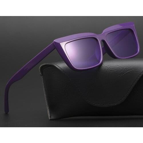 Fashion New 2021 Women Sunglasses Square Gradient Glasses Luxury Vinatge Female Eyeglasses Brands Design Classic Men Uv400