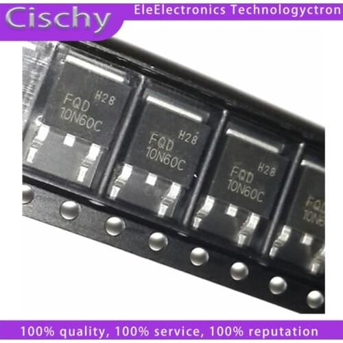 5pcs 10NM60 10N60 FQD10N60C STD10NM60N TO-252