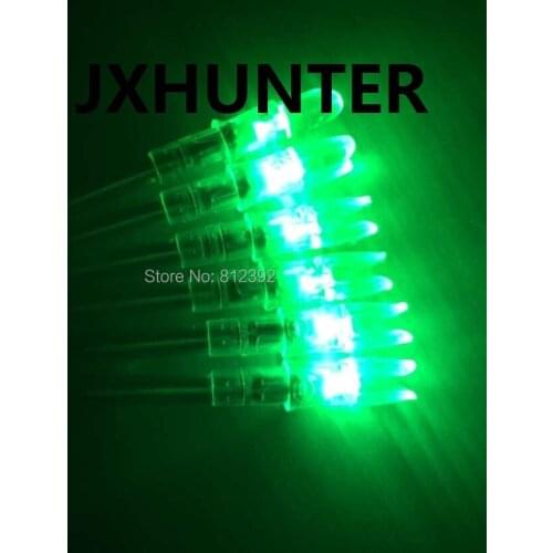 6PK green color automatically GT 6.3 lighted arrow nocks for ID 6.3mm hunting arrows