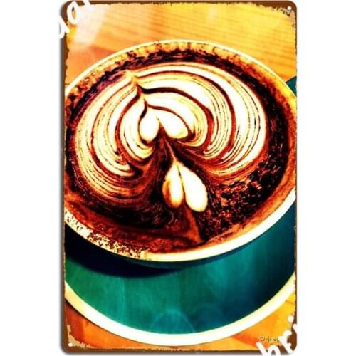 A Cup Of Exotica Energy Booster Metal Plaque Poster Wall Cave Plaques Wall Retro Tin Sign Poster