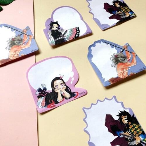 Anime Demon Slayer Kimetsu No Yaiba Tanjirou Kamado Sticky Note Paper Sticker Stationery Around Animation