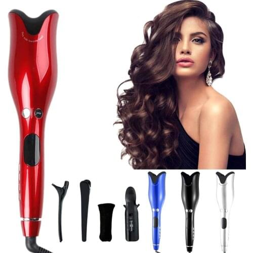 Auto Hair Curler Rotating Barrel Curling Wand Beach Waves Curl Spin Iron Fast Heating Automatic Curling Iron Wand Spin N Curl
