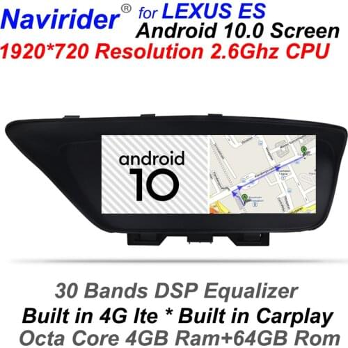 Car Android 10.0 Multimedia Carplay Split Screen For Lexus ES ES300 ES300h ES330 ES350 2016 4GB RAM Autoradio GPS Navigation