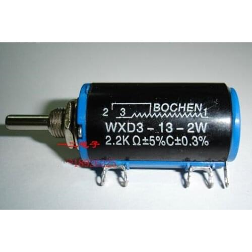 Free Shipping! 10pc WXD3-13-2W 10 laps 1K 2.2K 3.3K 4.7K 10K Multi-turn wirewound potentiometer