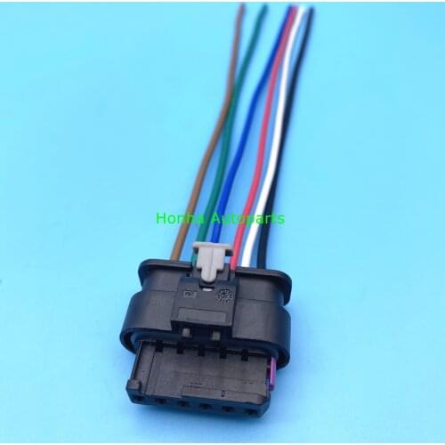 Free Shipping 5/10/20/50pcs 4F0973706 car wire female socket connector Harness cable 6 pin automotive Plug