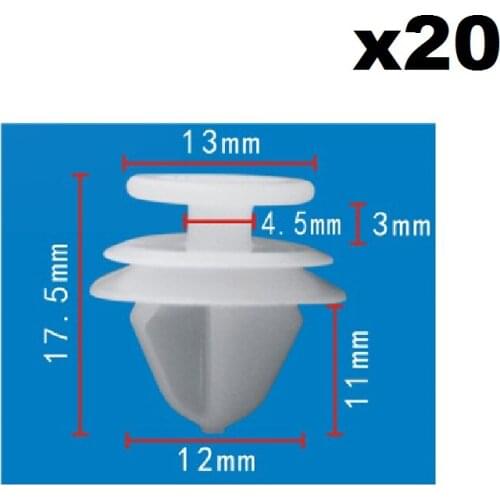 FOR VOLVO OEM 2004-2011 S40 Exterior-Rocker Molding Clip 30648141