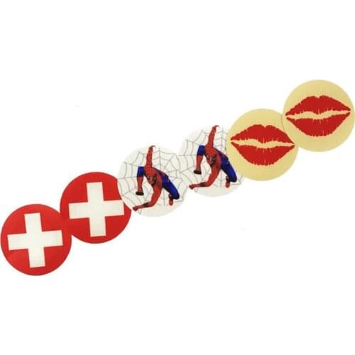 GEOCOCCYX 50pairs (100Pcs) women Nipple Covers print Lovely Round Sexy experience Breast Petals disposable Pasties