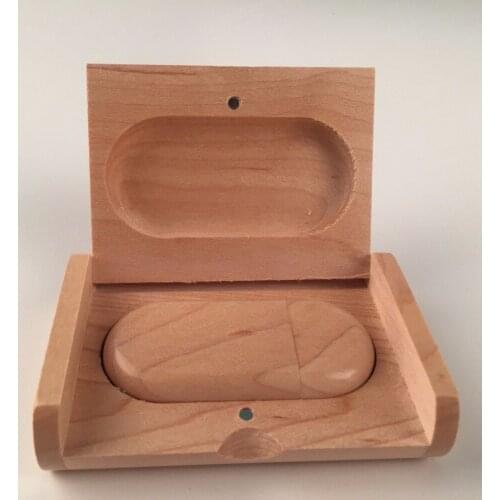 Hot Maple wooden usb and box usb 2.0 memory flash stick pen drive (Over 15 pcs.free logo fee)