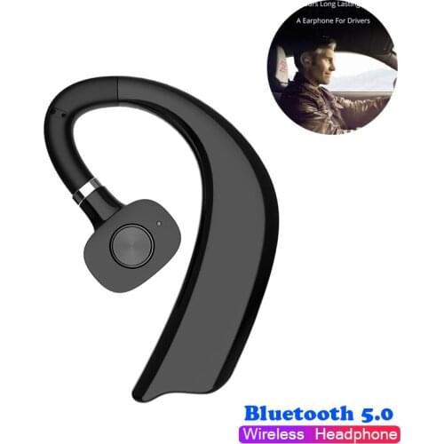 Handsfree Earhook Earphone Wireless Bluetooth Sport Driving Headset Bass HiFi Stereo Music Earbud MIC For iPhone Huawei Xiaomi