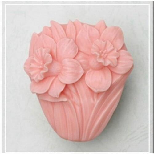 Daffodil Craft Art Silicone Soap mold Craft Molds DIY Handmade soap molds