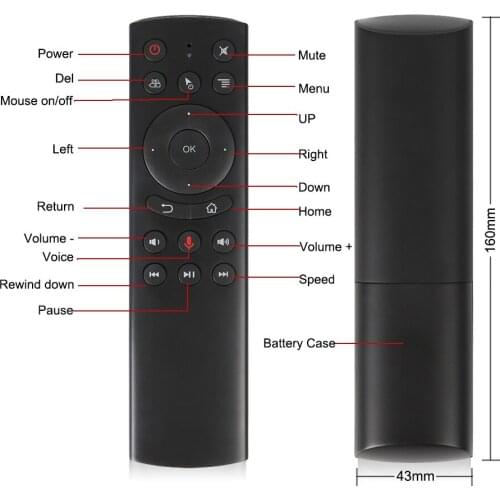 KEBIDU G20S Voice Control 2.4Ghz Wireless Fly Air Mouse Keyboard Motion Sensing Remote Control IR Learning For Android TV Box PC