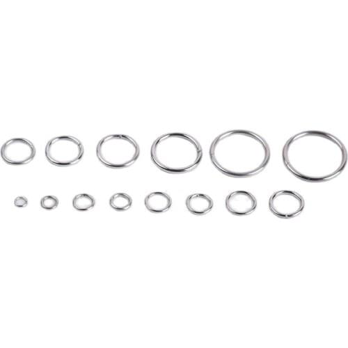 200Pcs/lot 3 4 5 6 8mm Stainless Steel Open Jump Ring Connectors Earring Split Rings For DIY Jewelry Making Findings Accessories