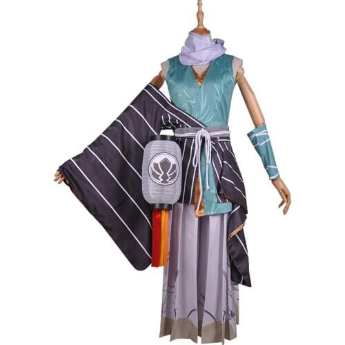 Game Onmyoji Costume Summer Festivity Minamoto no Hiromasa Fancy Kimono Clothing Outfit Cosplay Costume For Adult Full Set