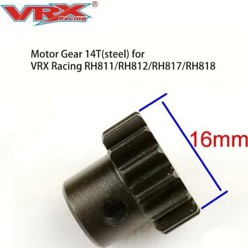 Motor Gear 14T(Steel) Rc Car Parts pinion for VRX Racing RH817/RH818 Cobra、RH811/RH812/VRX-1/VRX -2E，for motors(5mm shaft )