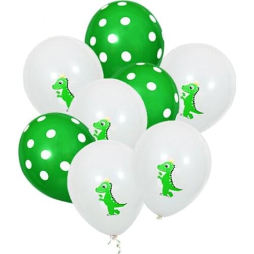 10Pcs 12Inch Cartoon Dinosaur Series Latex Balloon Birthday Party Baby Shower Kids Party Decoration Supplies