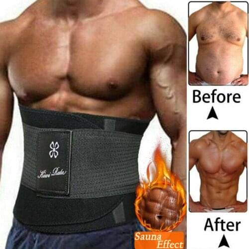 Men Waist Back Support Belts Waist Trainer Corset Sweat Brace Trimmer Fajas Lumbares Ortopedicas Spine Support Pain Relief Brace