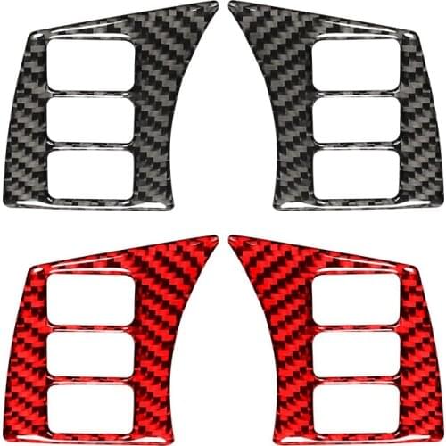 For Nissan 350Z 2006-2009 Carbon Fiber Steering Wheel Button Panel Cover Sticker