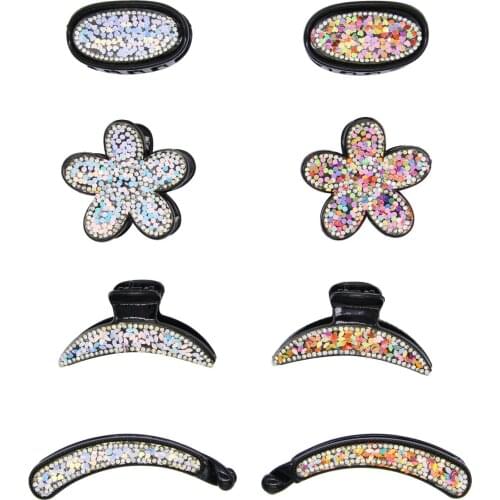 New Different shape Hair claws Hairpins Trendy Hair Clip Rhinestone Crab Hair Claws Clip For Women Girl Accessories Hair ACC19