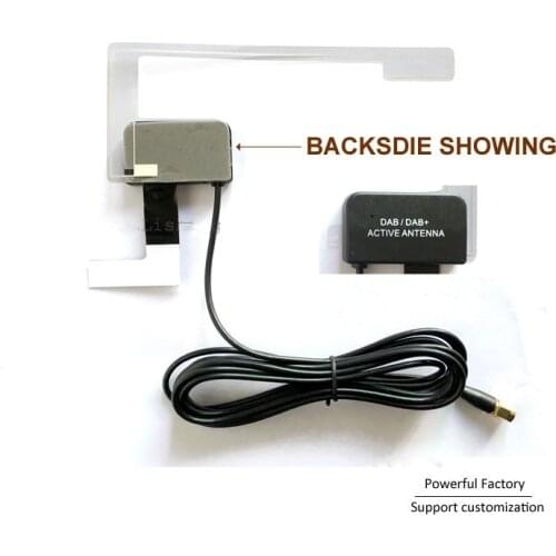 OEM Built-in RF Amplifier Paster Car Radio DAB/DAB+ Active FM Antenna 1pcs