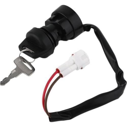 Ignition key switch, with 2 buttons, black setting, used in various models, brand new and high quality For YFM350