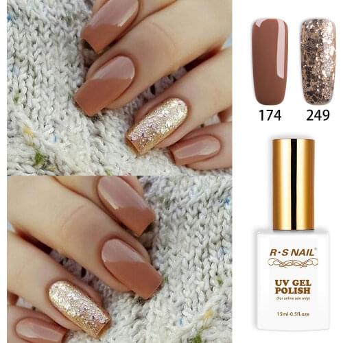 RS NAIL Glitter Gel Polish For Nails