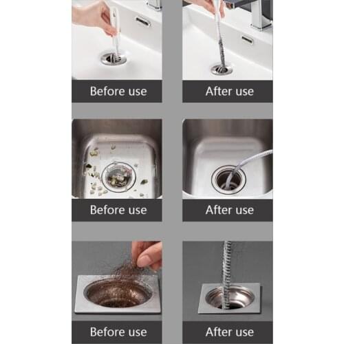 Long Handle Cleaning Brush Water Pipe Drainage Dredge Tool Flexible Cleaner N0PA