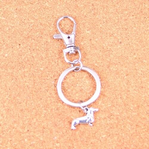 Dog Dachshund Keychain Purse Car Key Chain Bag Decorative Alloy Keyring Pendant Bag Purse Car Key Chain Jewelry Gift