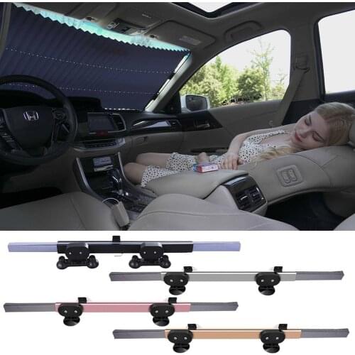 Universal Car Window Sunshade Retractable Foldable Windshield Sunshade Cover Shield Curtain Auto Sun Shade Block Anti-UV