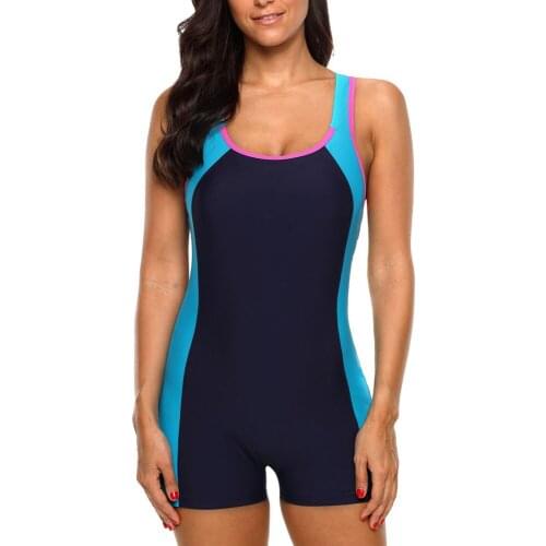 Women’s One Piece Swimsuits for Women Athletic Boyleg Swimsuits Sport Bathing Suit One Piece