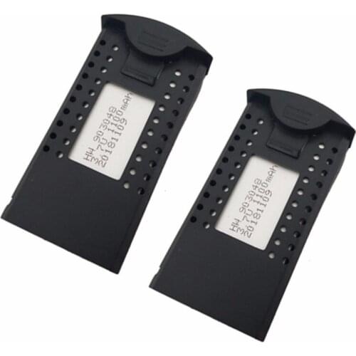 2PCS 3.7V 1100mah lithium battery for SG700 DM107S S169 four-axis aircraft battery