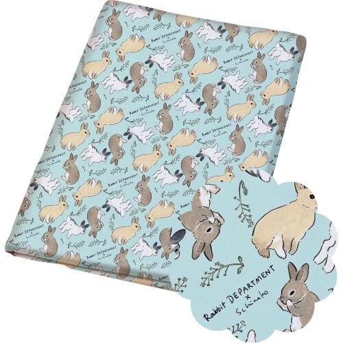 50*140CM Easter Day Polyester cotton Fabric Patchwor Printed for Tissue Kids Home Textile for Sewing Doll Dress Curtain