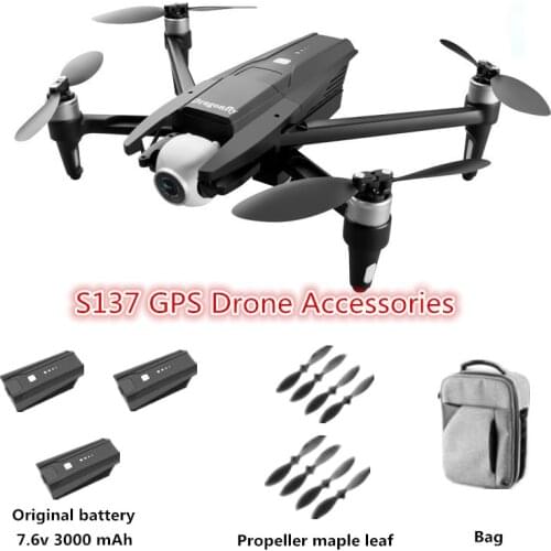 Original Battery For S137 GPS RC Drone Battery 7.6v 3000 mAh Battery Accessories S137 Quadcopter Spare Parts Propeller Blade