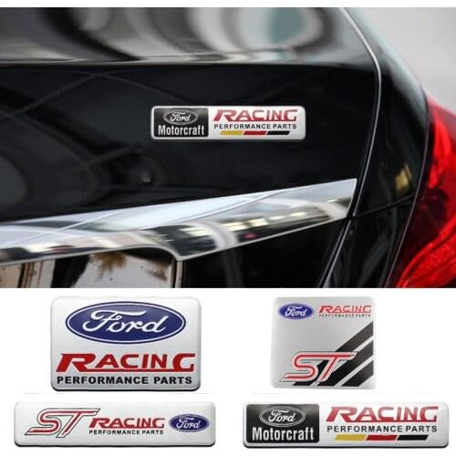 Car Styling 3D Aluminum Alloy Car Emblem Badge Decoration Sticker For Ford Fusion Mustang Fiesta Escape Explorer Edge Expedition