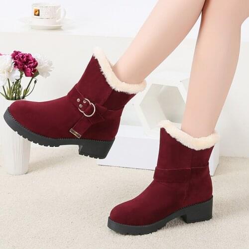 New Winter Children Ankle Boots For Girls Flat With Rubber Snow Boots Boys Waterproof Non-slip Shoes Flats With Suede Platform