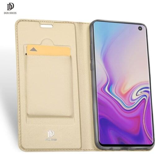 For Samsung Galaxy S10 Lite A91 DUX DUCIS Skin Pro Series Leather Wallet Flip Case Full Protection Steady Stand Magnetic Closure