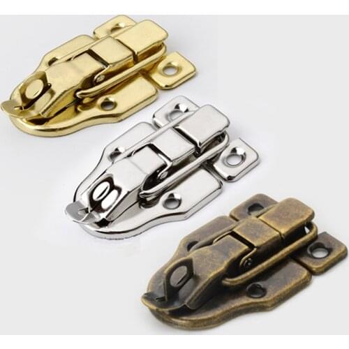 1pcs Antique brass Silver Golden Heavy Duty Trunk Toggle Catch Jewelry Chest Wooden Wine Box Case Suitcase Hasp Latch Lock