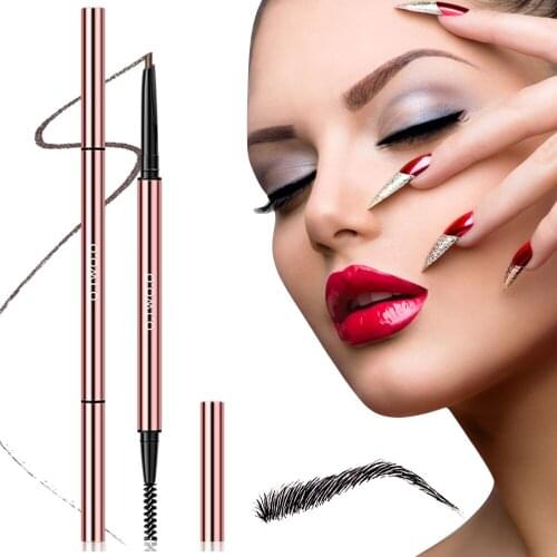 Ultra Fine Triangle Eyebrow Pencil Precise Brow Definer Long Lasting Waterproof Blonde Brown Eye Brow Makeup 6 Colors