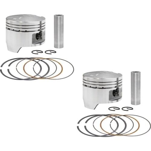 2Sets Motorcycle Engine Part Piston & Rings Kit For HONDA Steed/SHADOW/BROS 400 VLS400 VLX400 VRX400 NV400 NC25E NC26 NC34